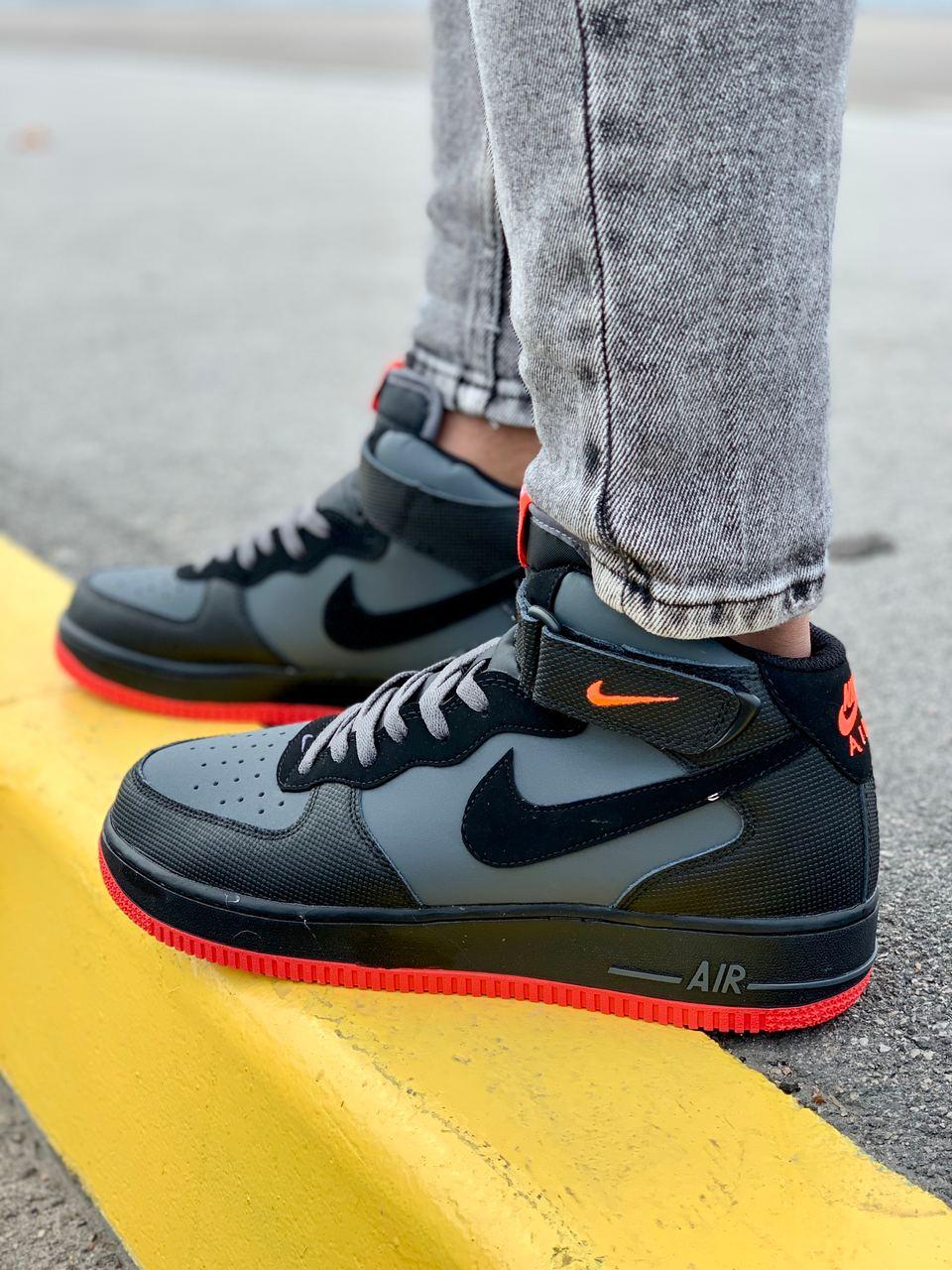 Nike Air Force 1 Black Red