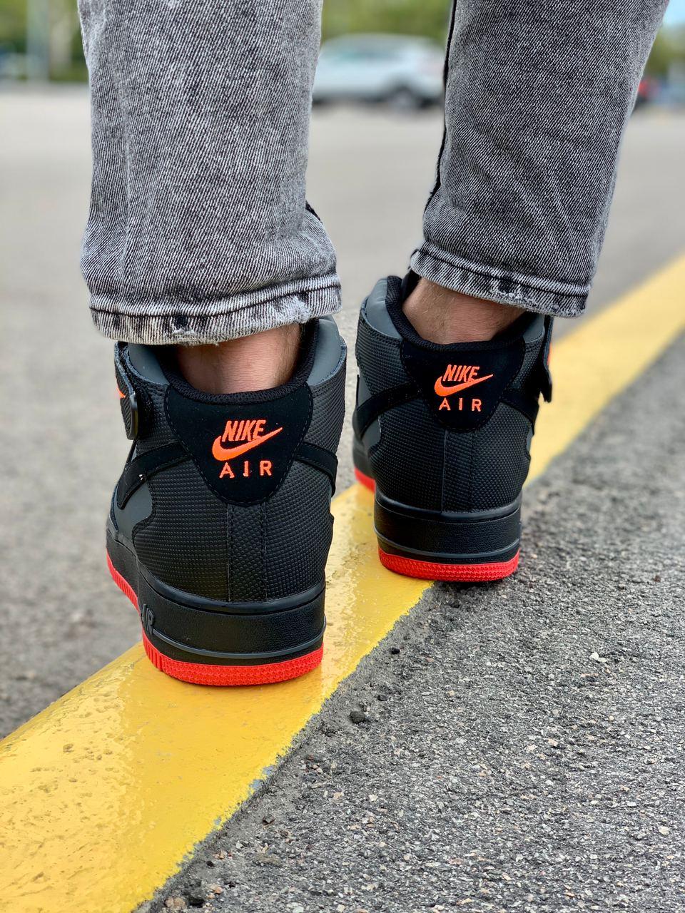 Nike Air Force 1 Black Red
