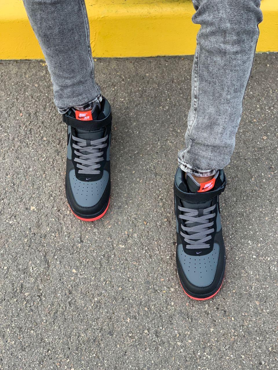 Nike Air Force 1 Black Red