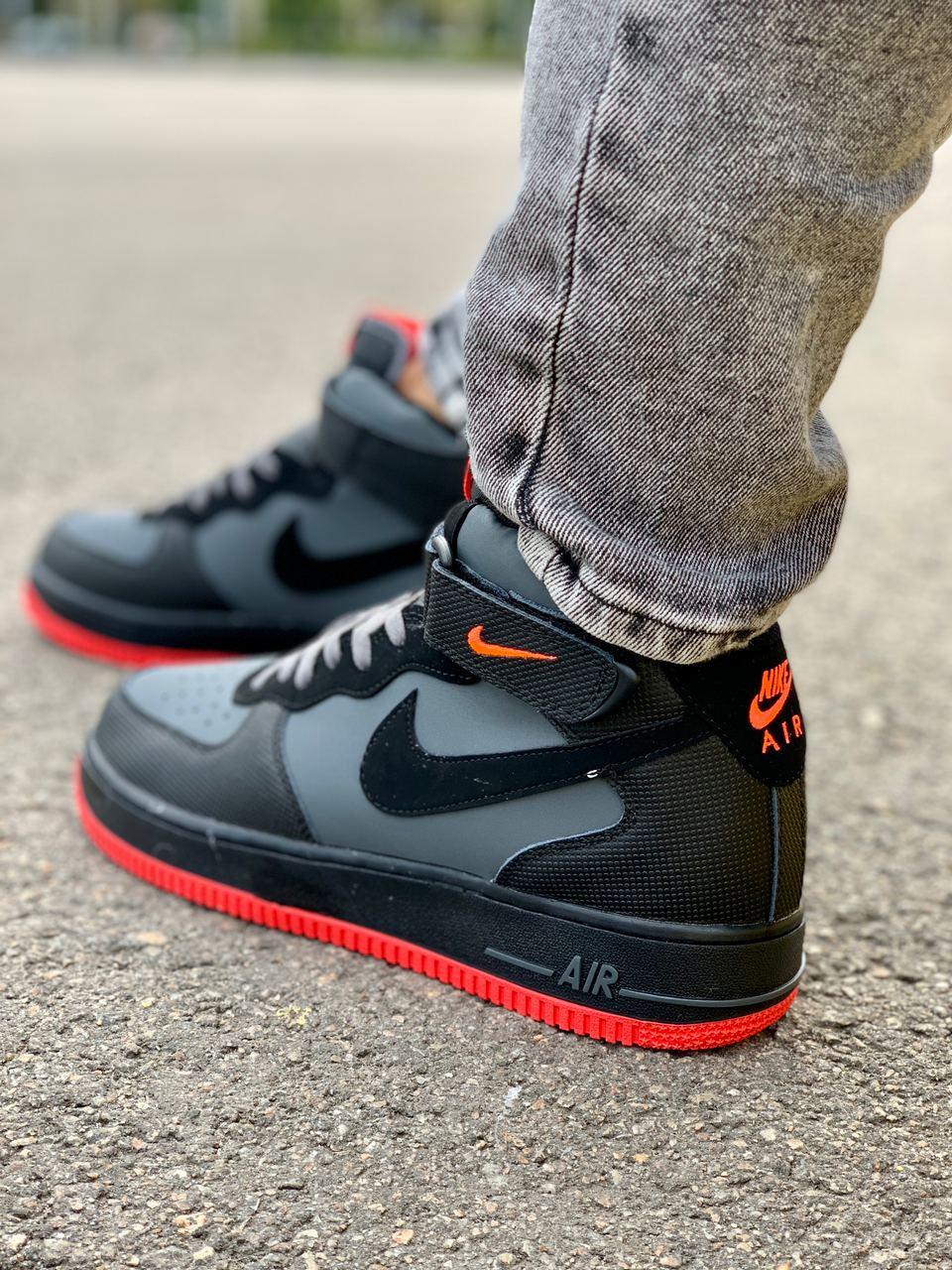 Nike Air Force 1 Black Red