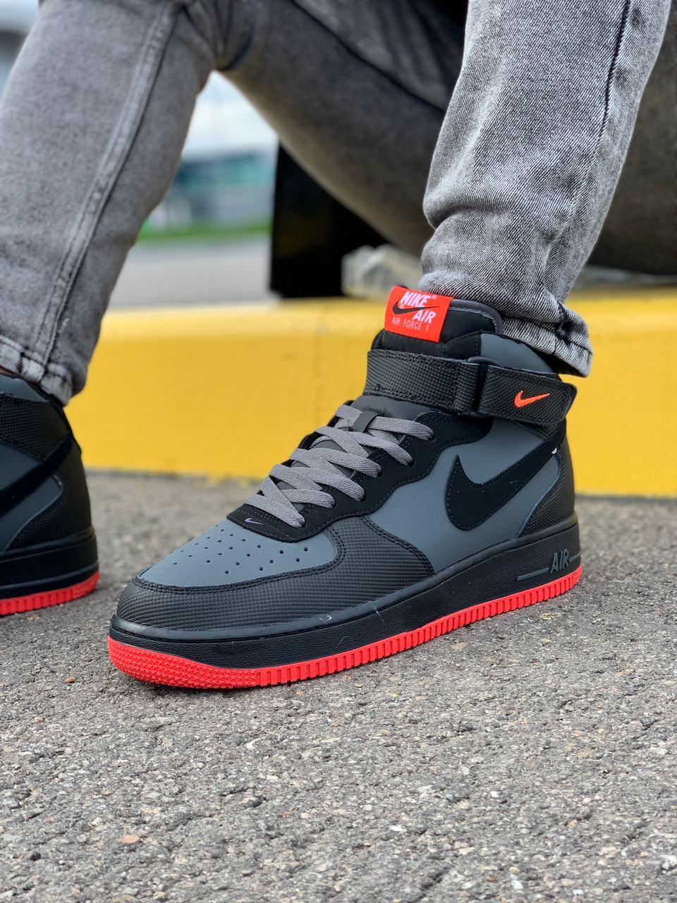 Nike Air Force 1 Black Red