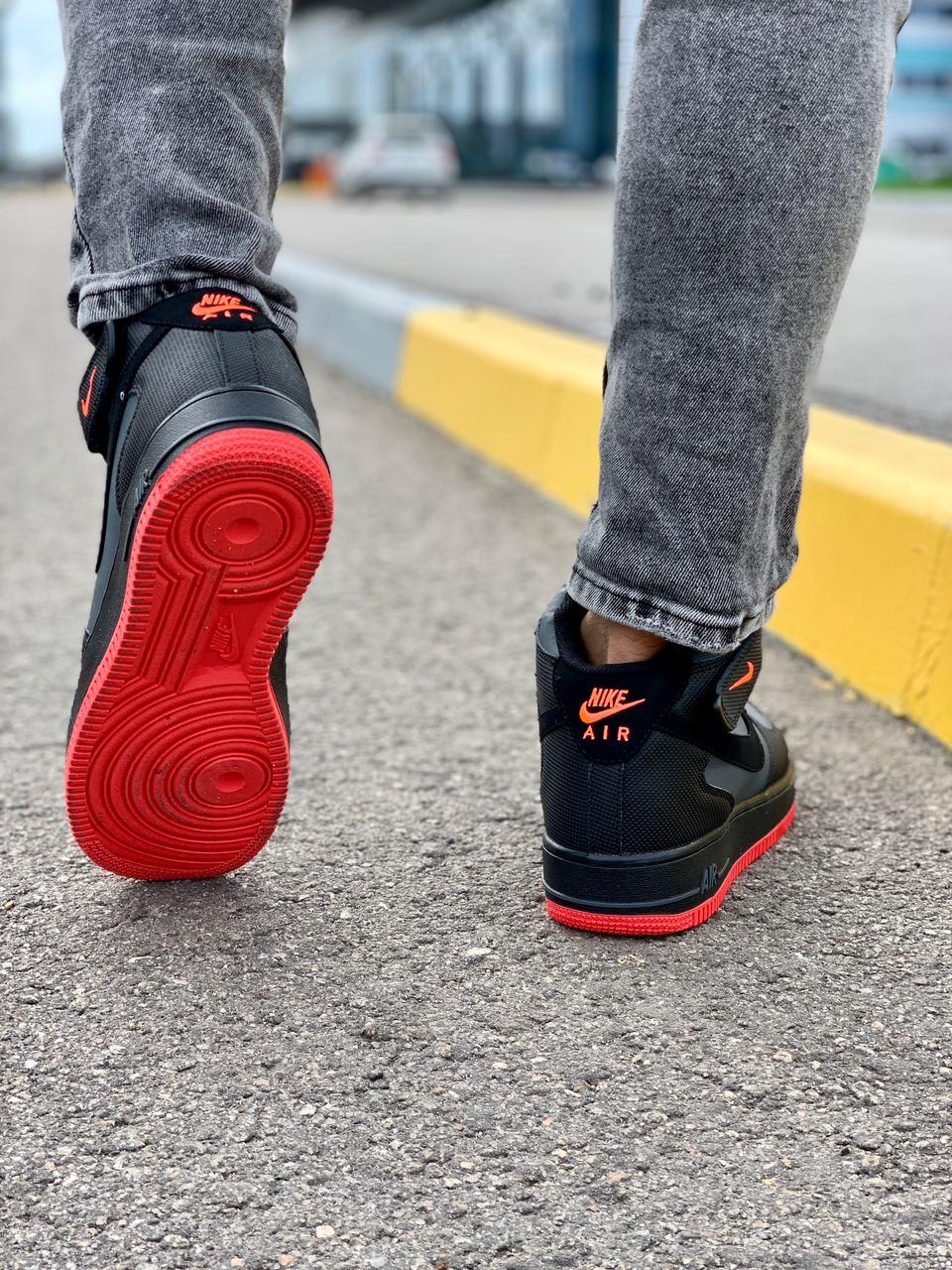 Nike Air Force 1 Black Red