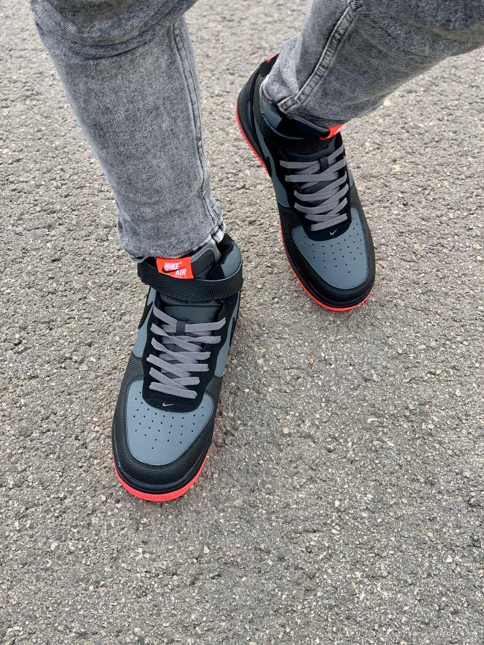Nike Air Force 1 Black Red