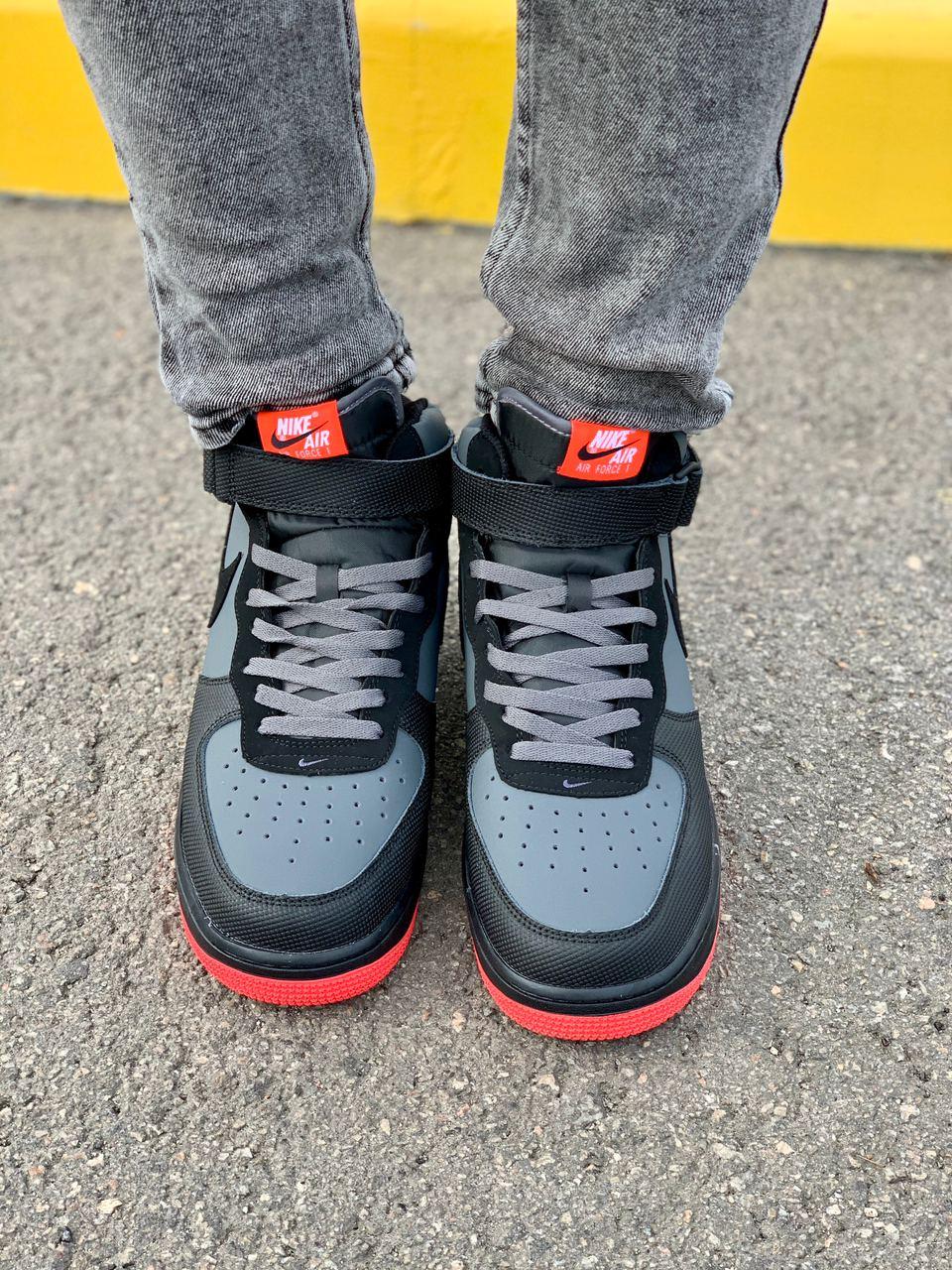 Nike Air Force 1 Black Red