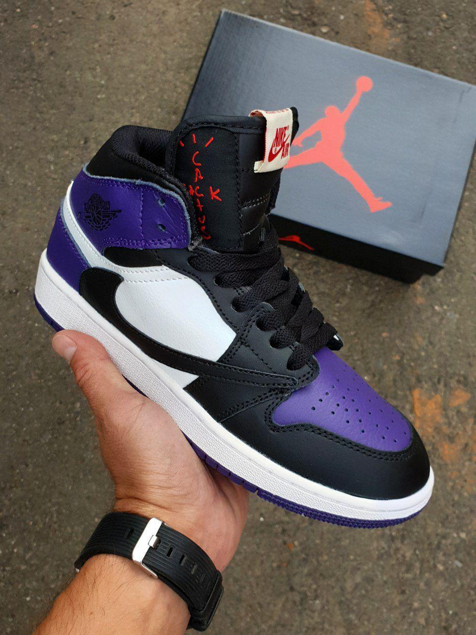 Nike Air Jordan 1 High × Travis Scott Black Violet