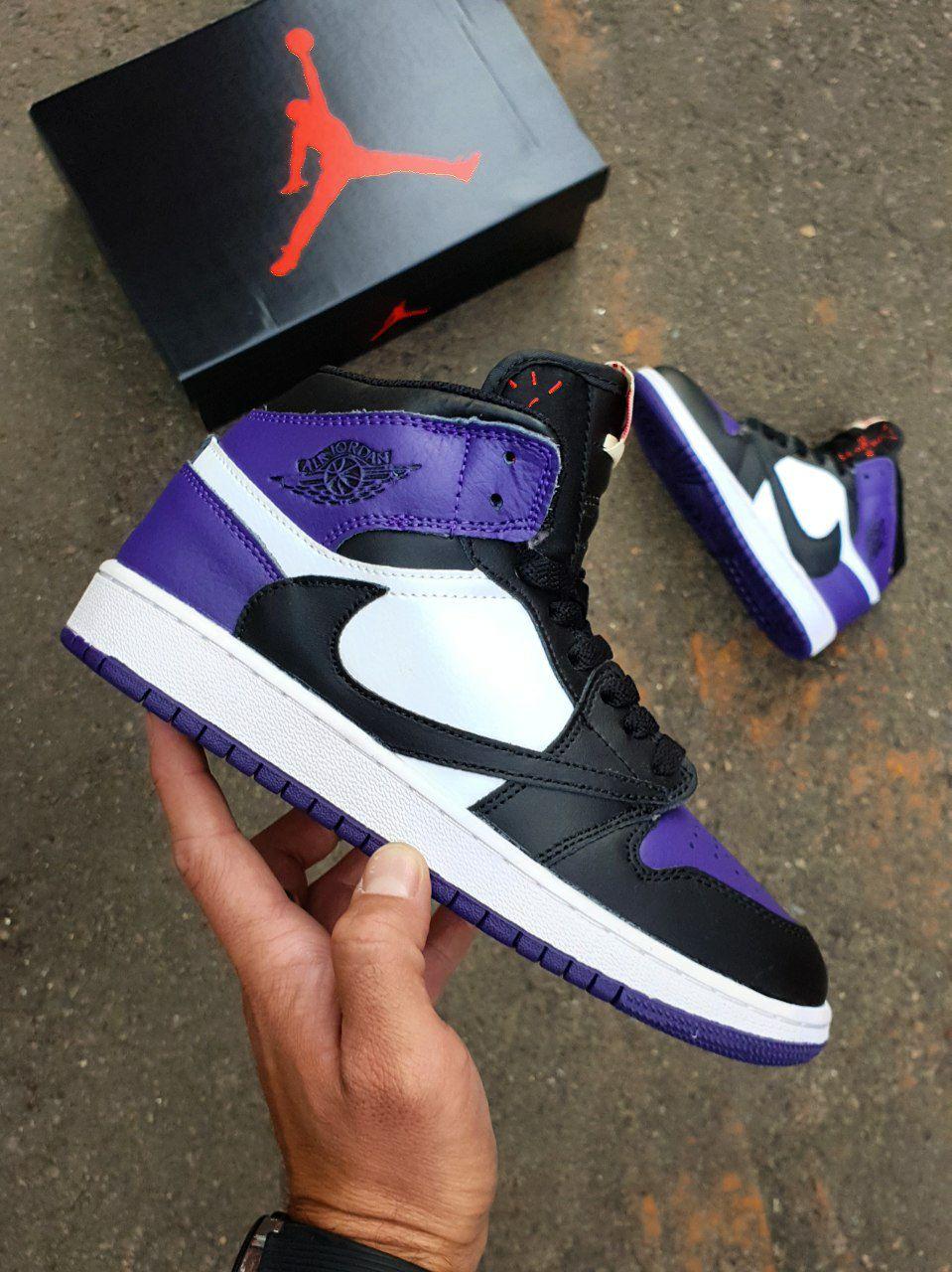 Nike Air Jordan 1 High × Travis Scott Black Violet
