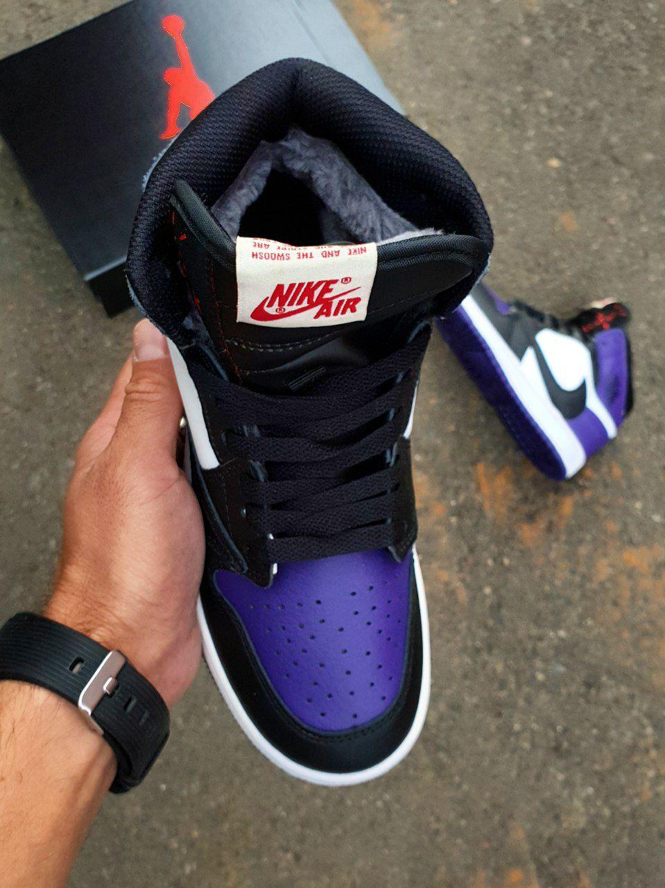 Nike Air Jordan 1 High × Travis Scott Black Violet