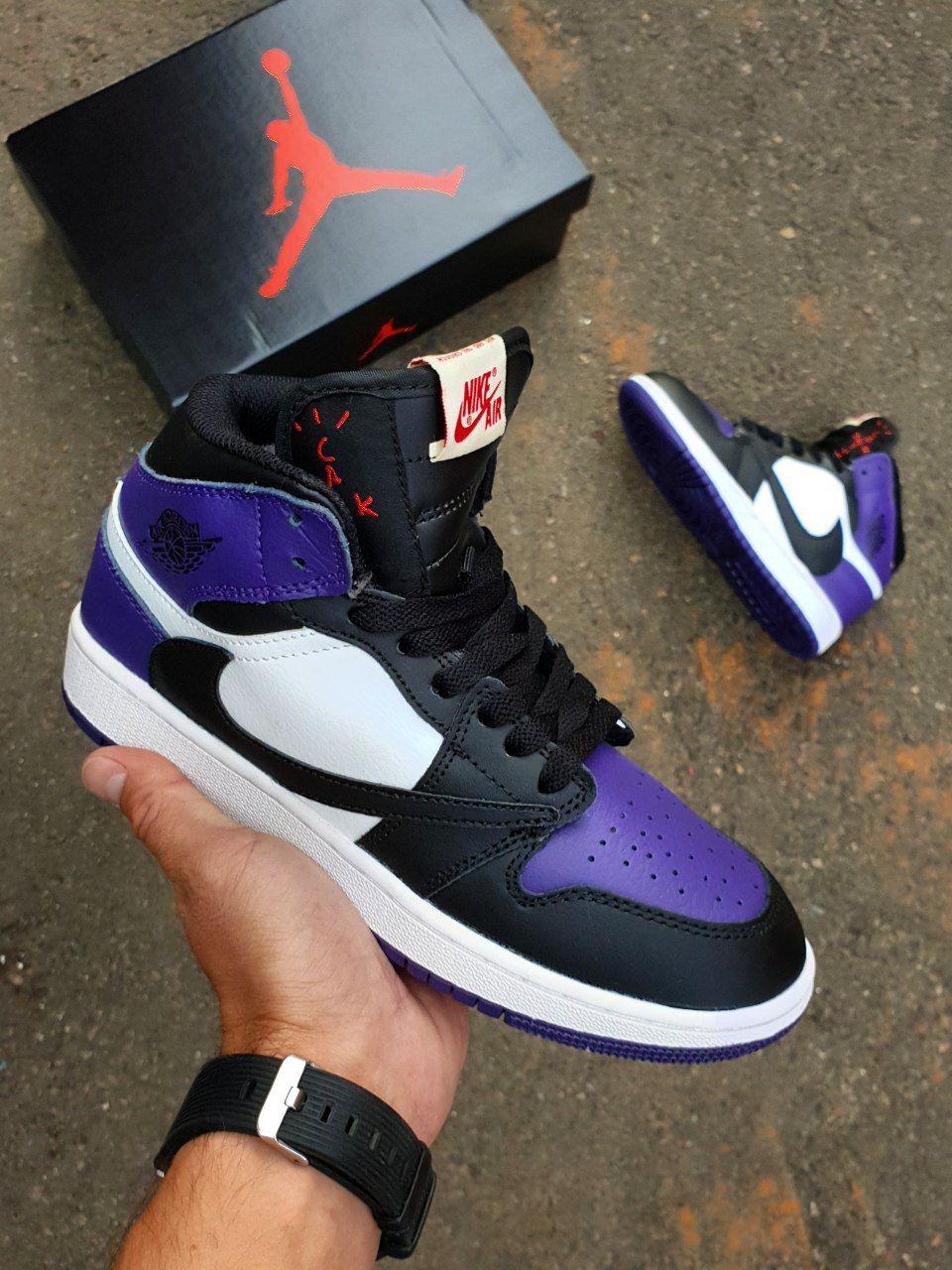 Nike Air Jordan 1 High × Travis Scott Black Violet