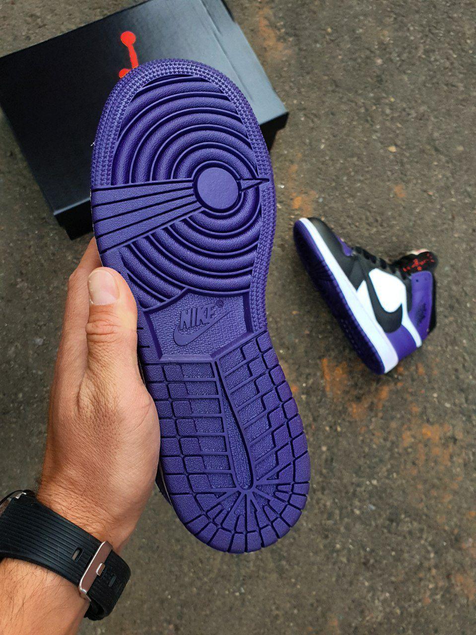 Nike Air Jordan 1 High × Travis Scott Black Violet