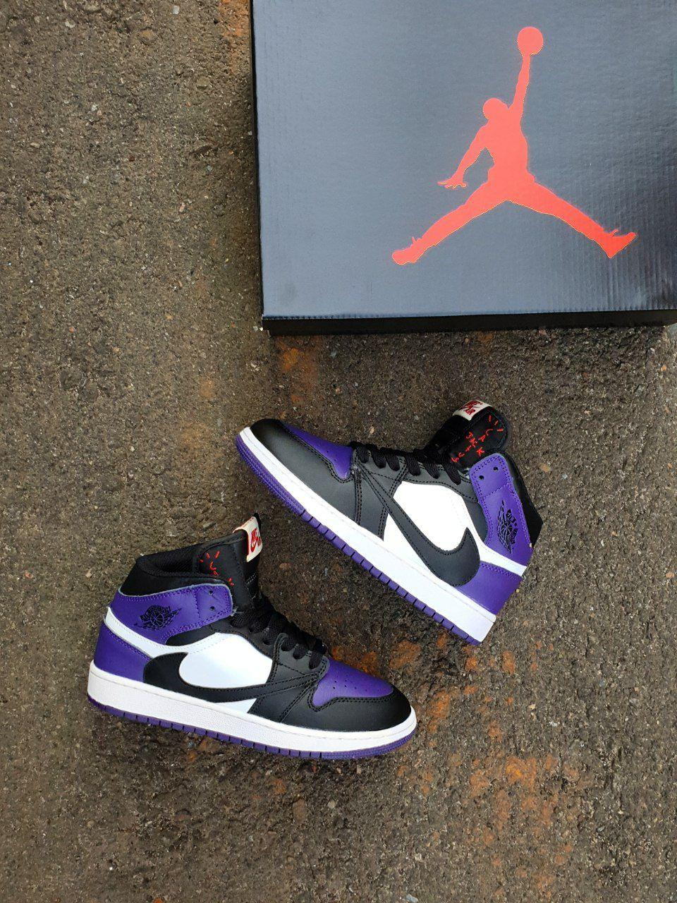 Nike Air Jordan 1 High × Travis Scott Black Violet