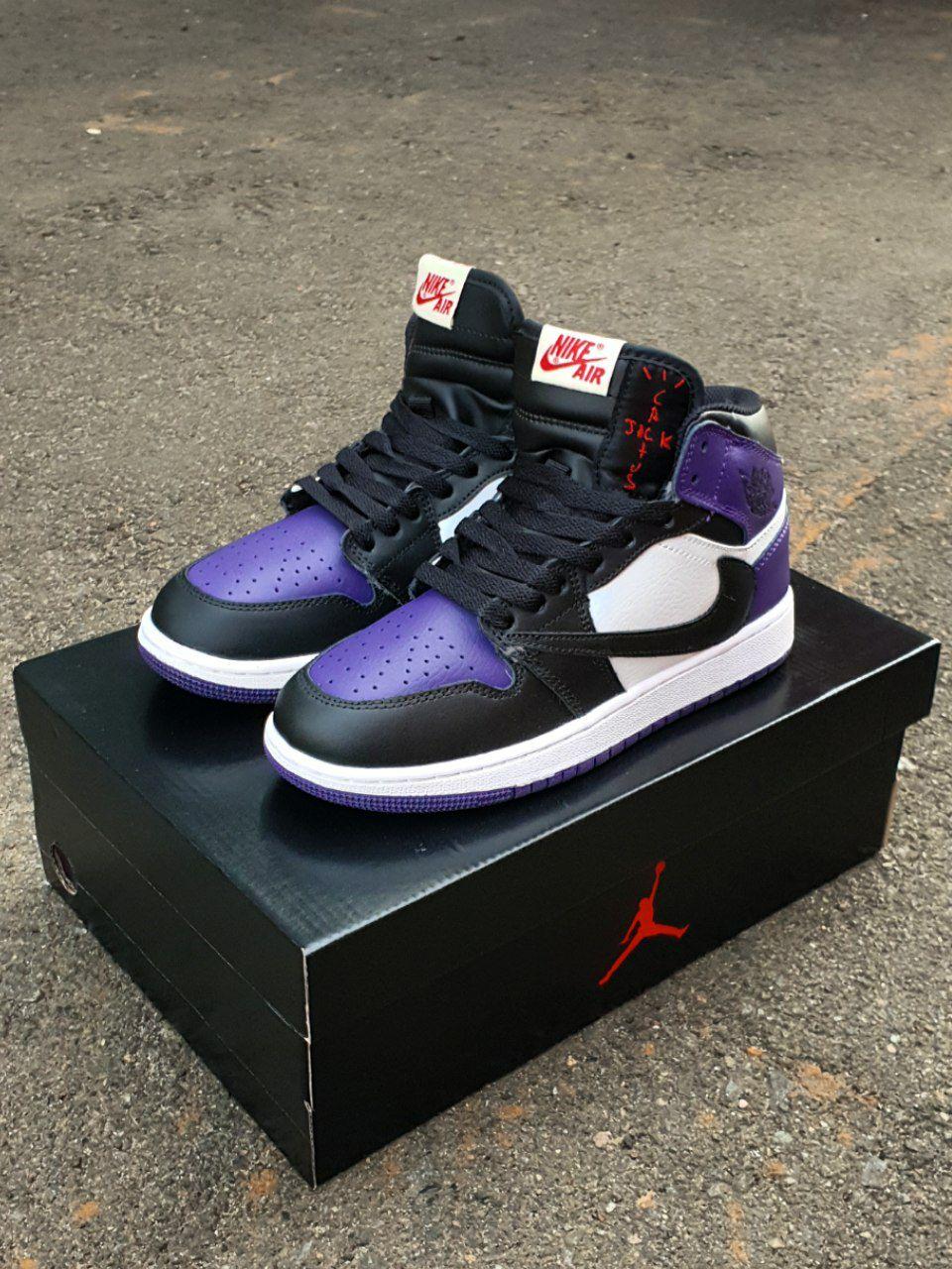 Nike Air Jordan 1 High × Travis Scott Black Violet