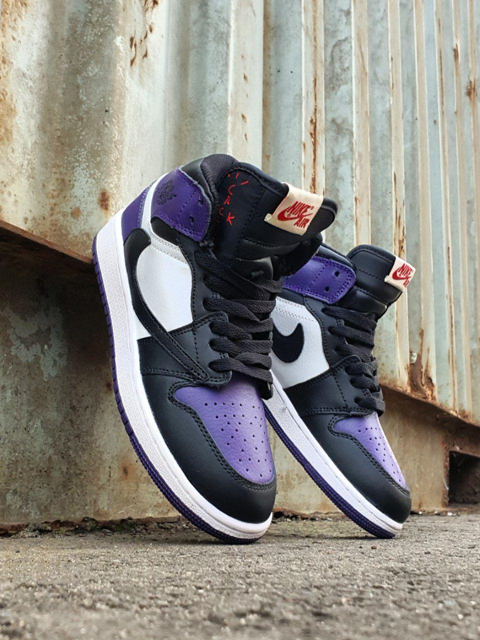 Nike Air Jordan 1 High × Travis Scott Black Violet