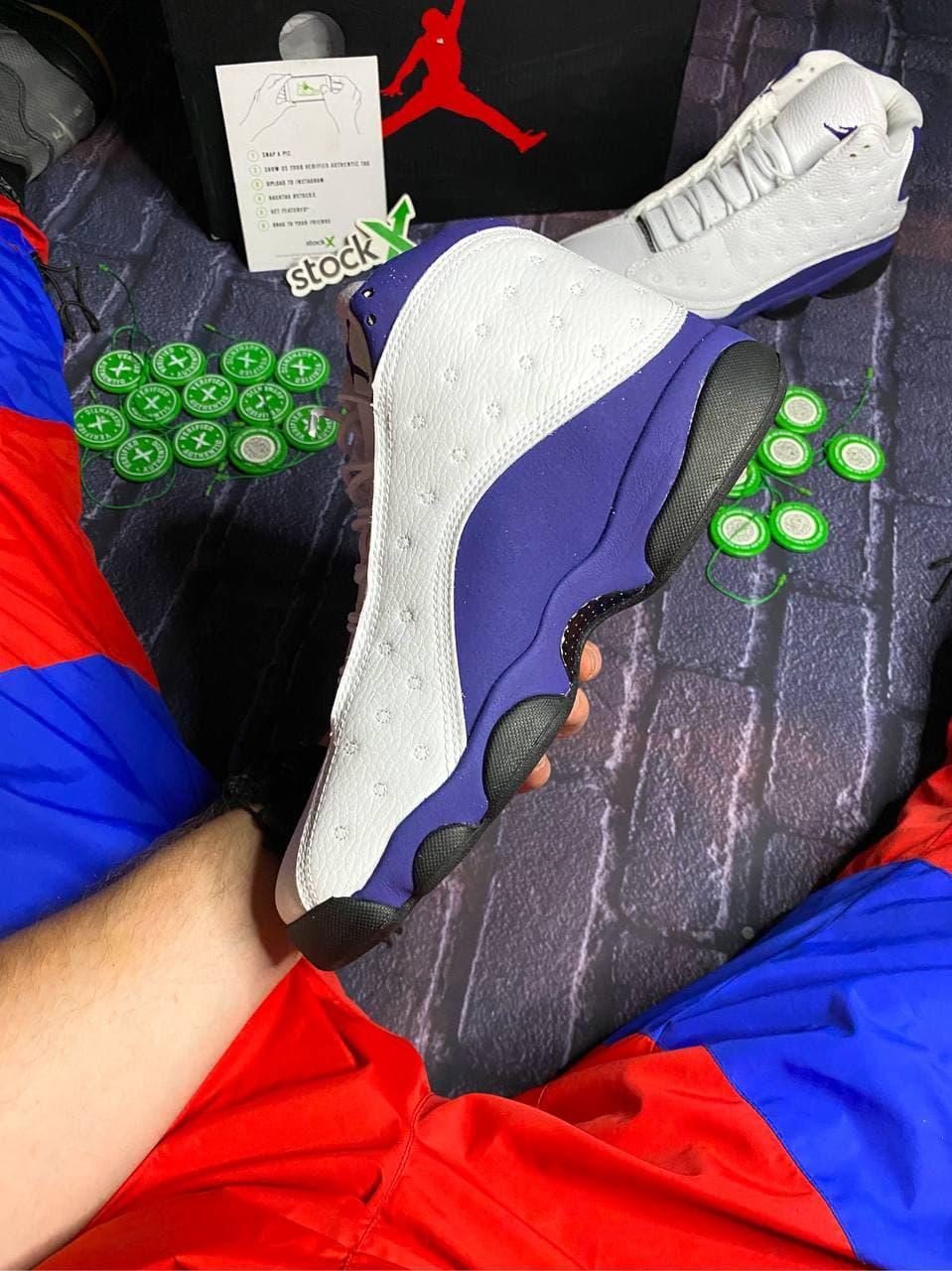 Nike Air Jordan Retro 13 White Violet Black