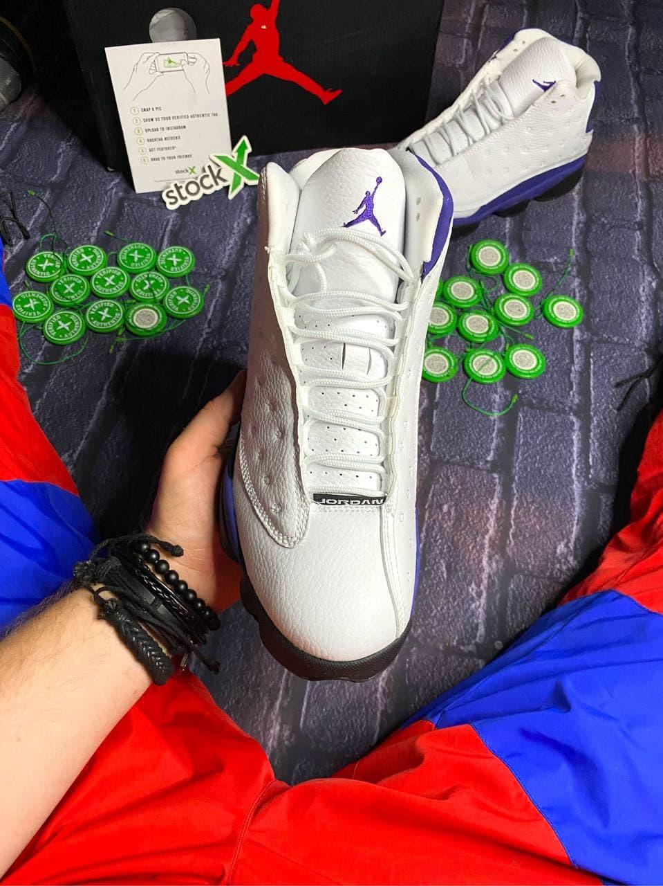 Nike Air Jordan Retro 13 White Violet Black