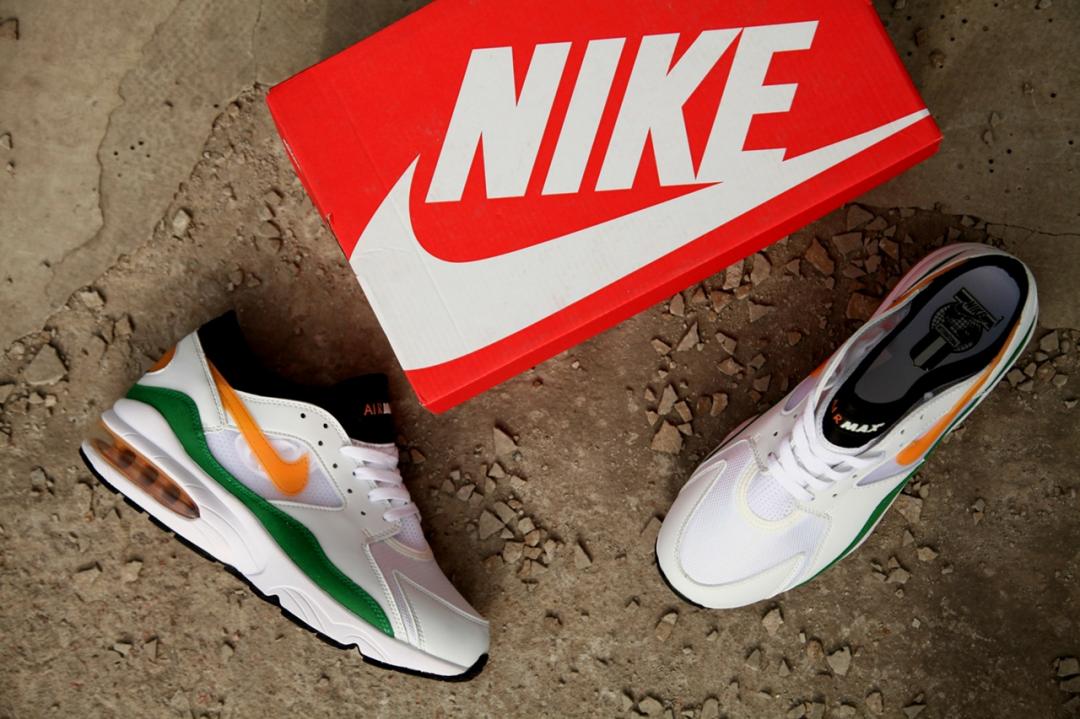 Nike Air Max 93 White Green Orange