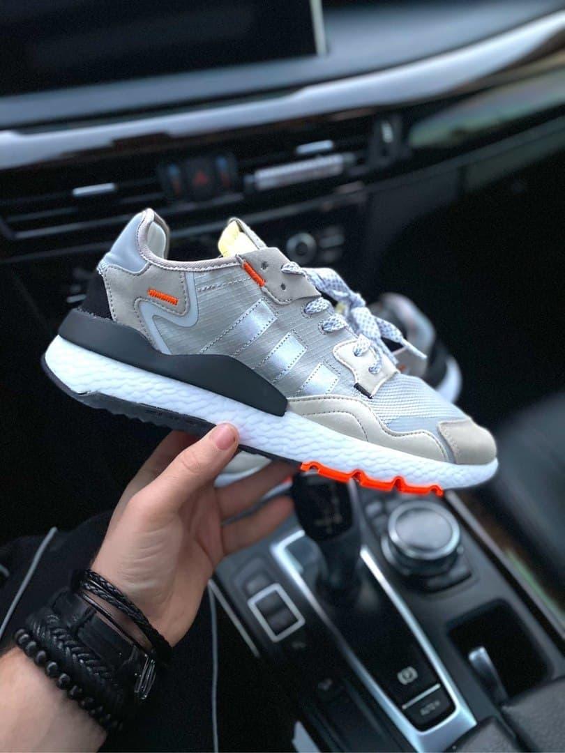 Adidas Nite Jogger Grey White Orange