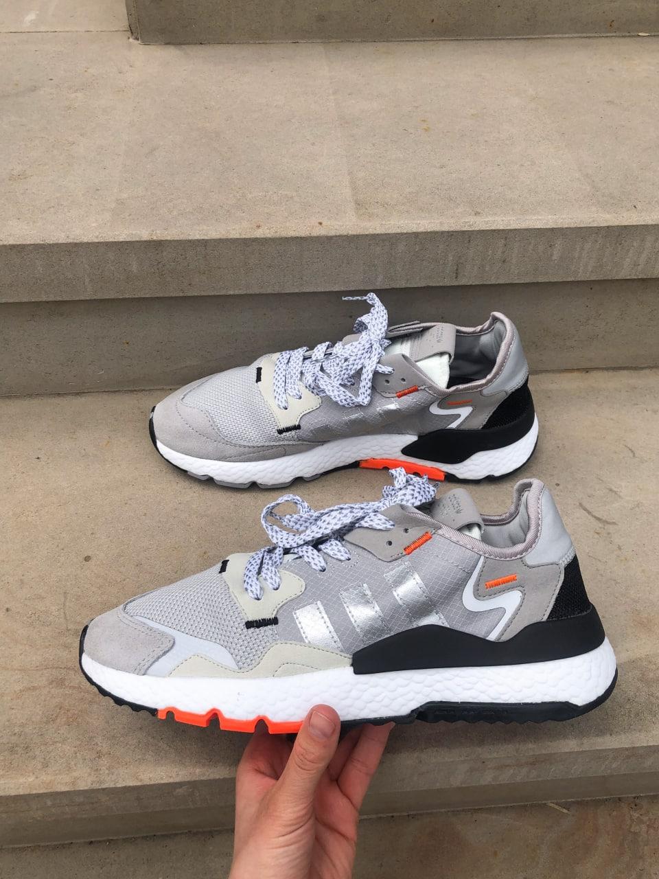 Adidas Nite Jogger Grey White Orange