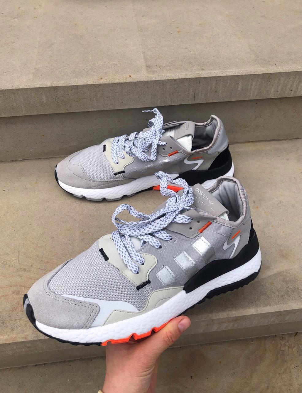 Adidas Nite Jogger Grey White Orange