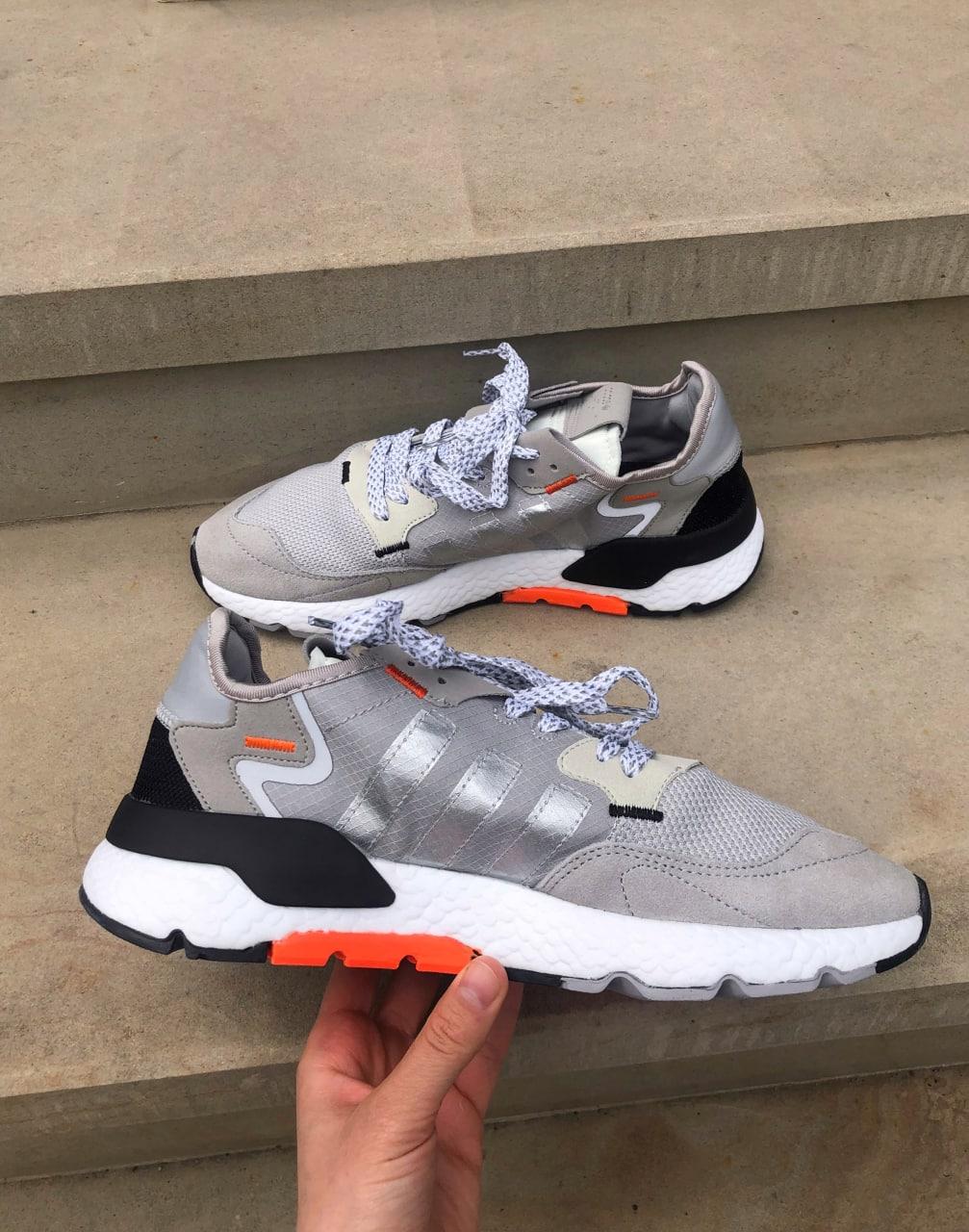 Adidas Nite Jogger Grey White Orange