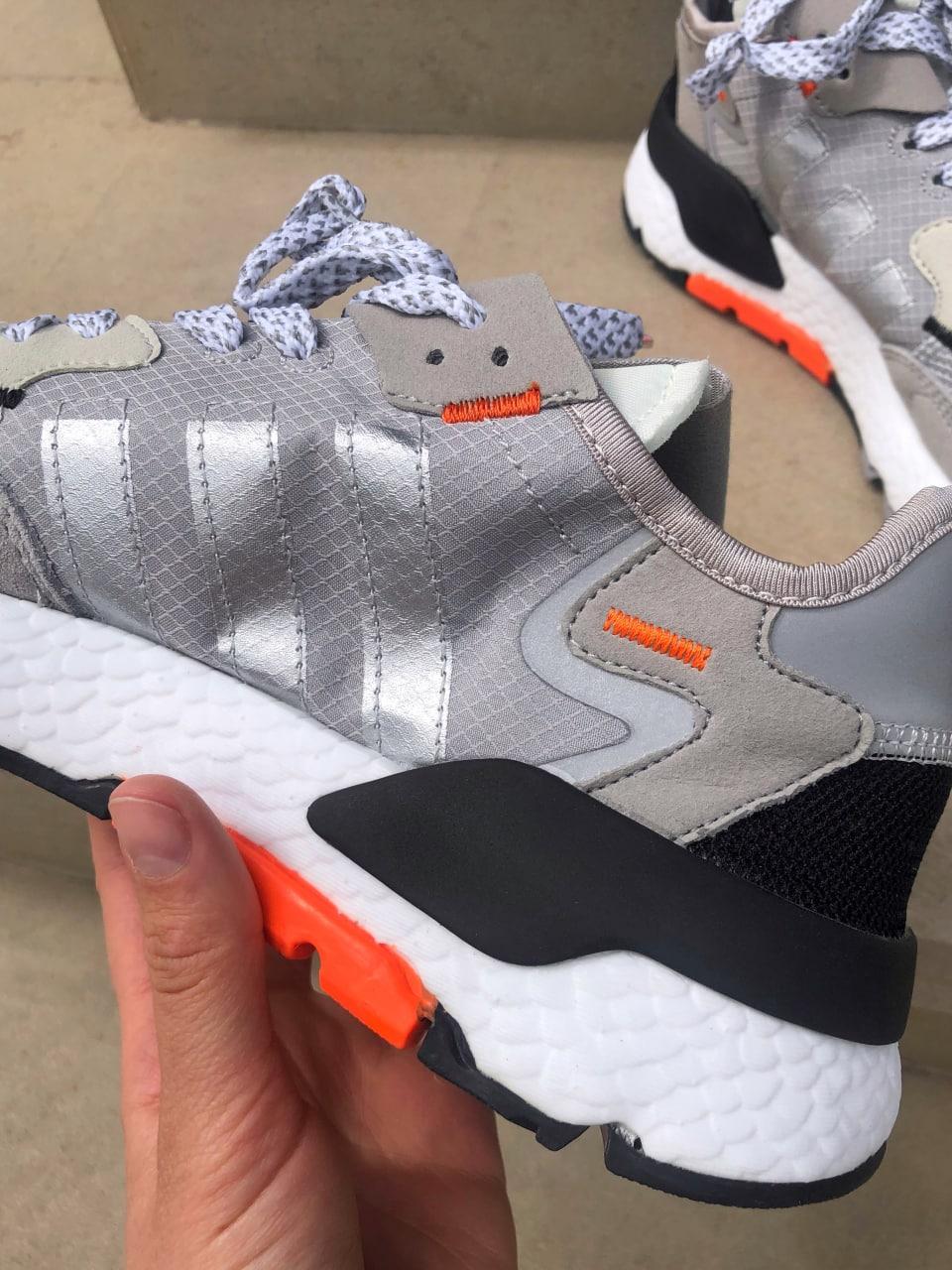 Adidas Nite Jogger Grey White Orange