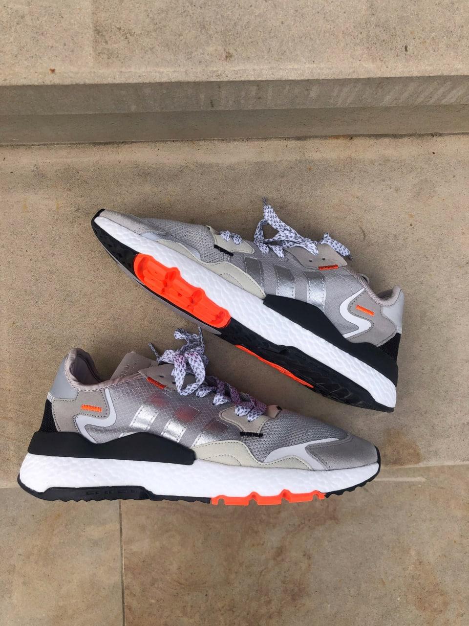 Adidas Nite Jogger Grey White Orange