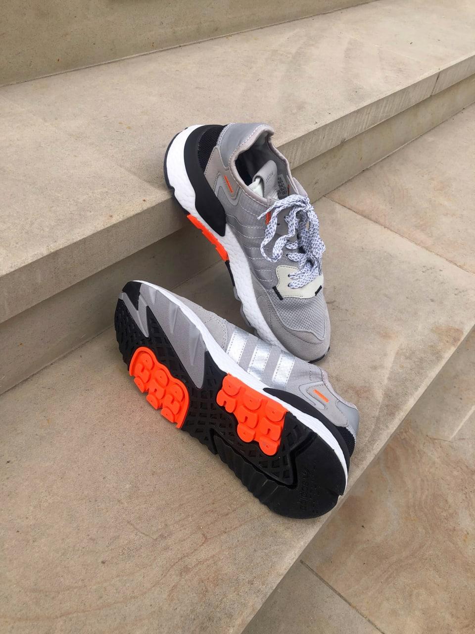 Adidas Nite Jogger Grey White Orange