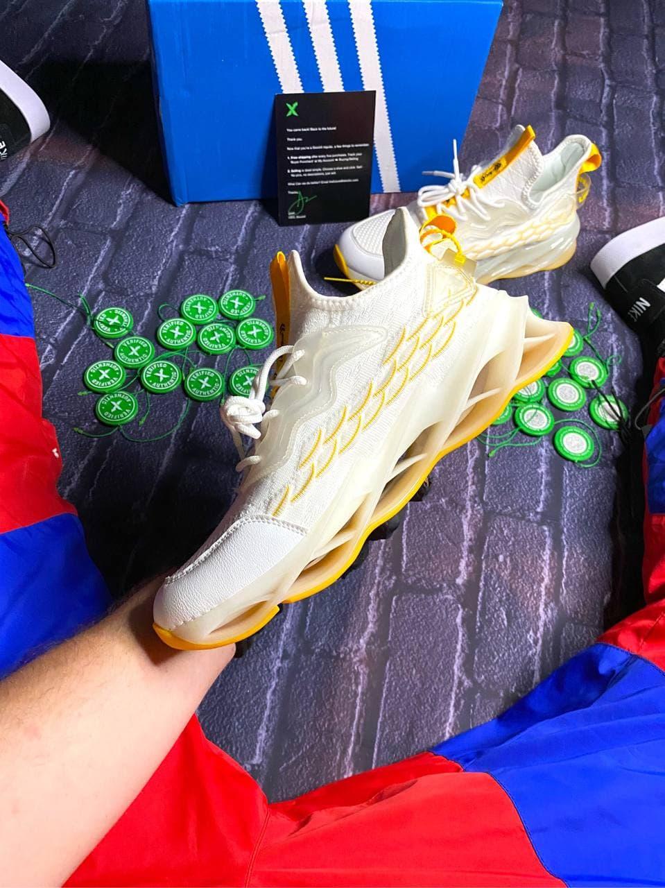 Adidas White Yellow