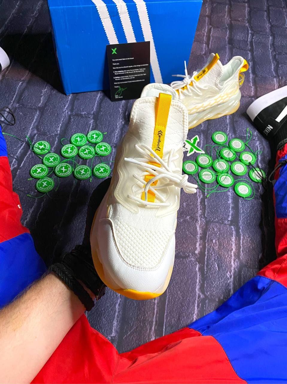 Adidas White Yellow