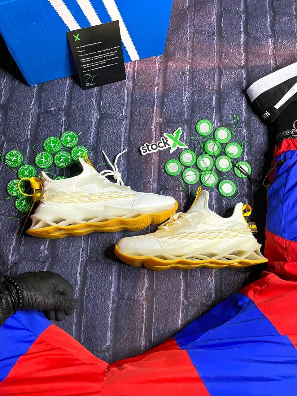 Adidas White Yellow