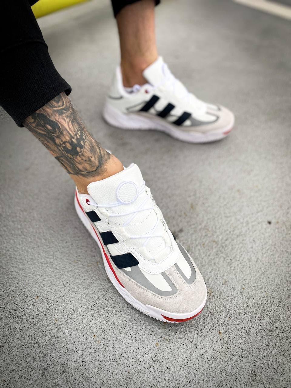 Adidas Niteball White Black Red