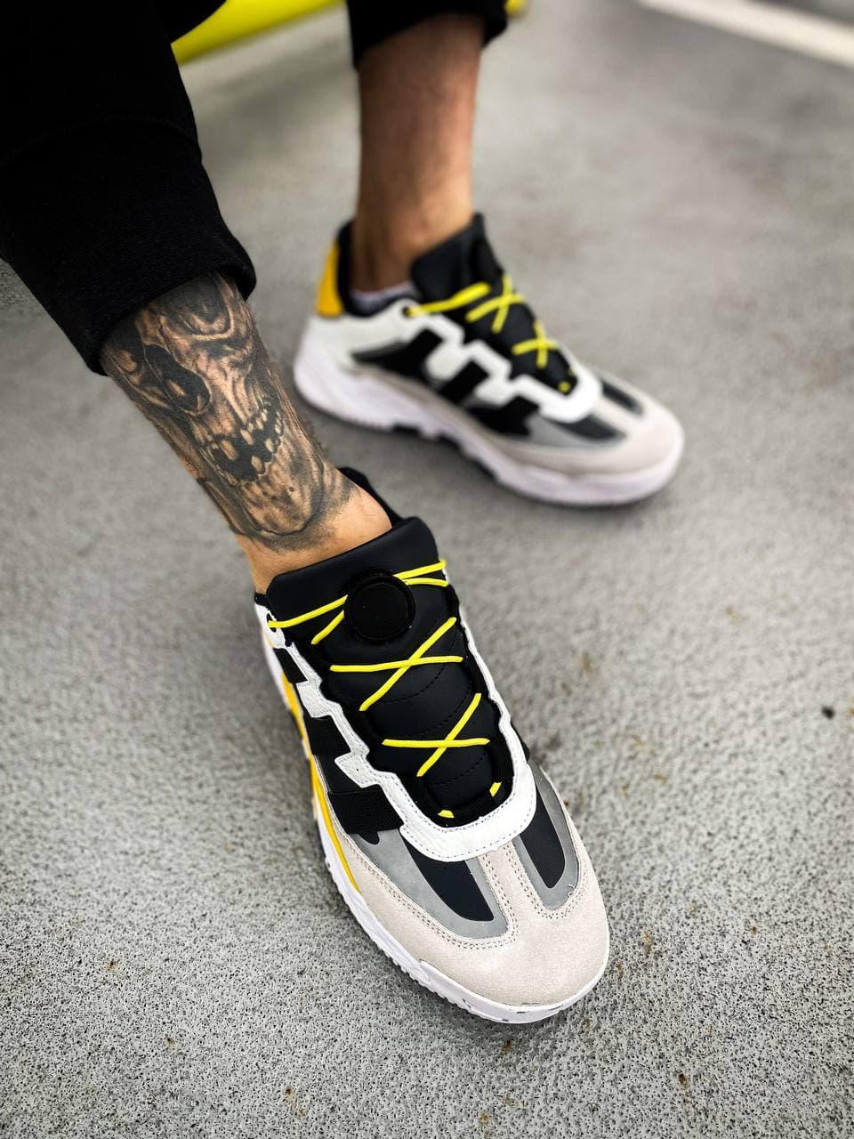 Adidas Niteball White Black Yellow