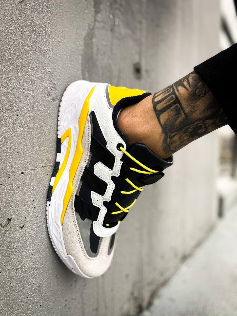 Adidas Niteball White Black Yellow