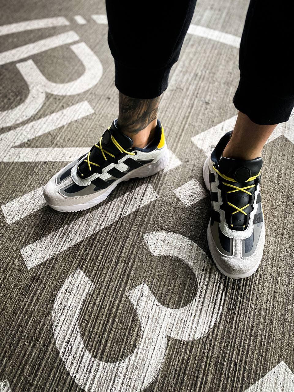 Adidas Niteball White Black Yellow