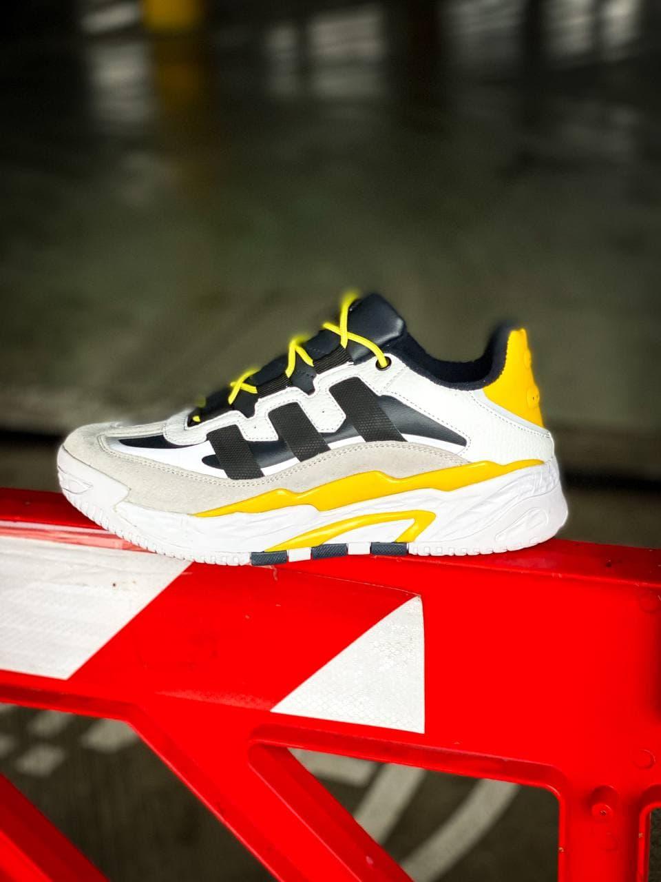 Adidas Niteball White Black Yellow