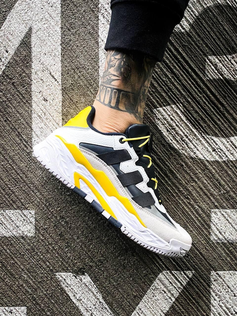 Adidas Niteball White Black Yellow