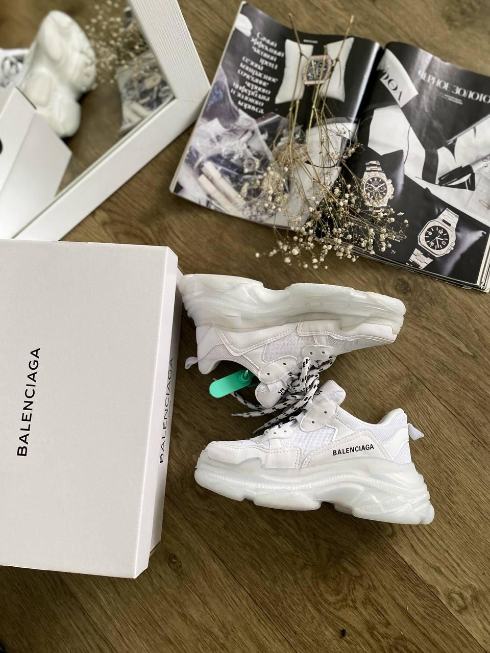 Balenciaga Triple S Clear Sole Full White