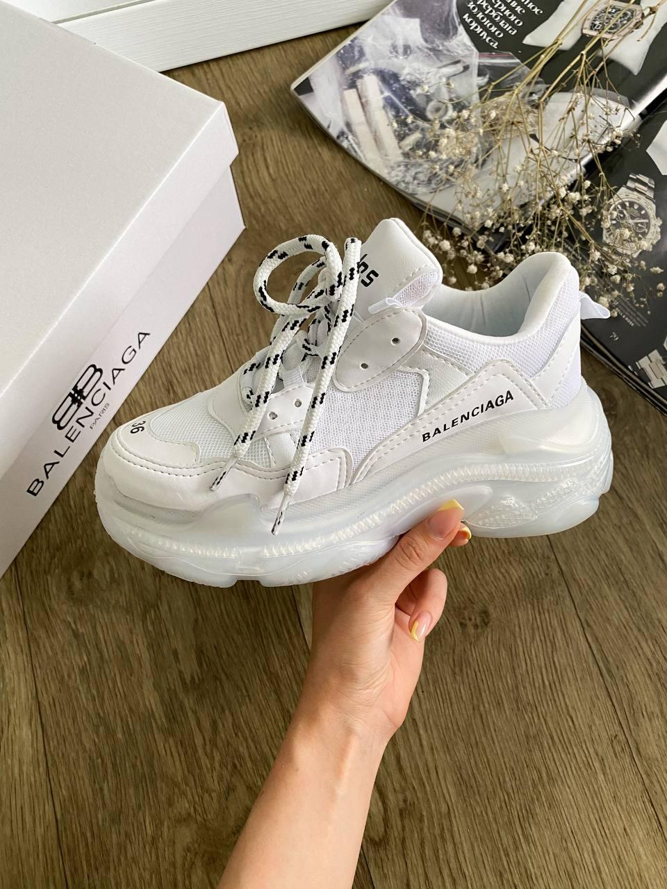 Balenciaga Triple S Clear Sole Full White