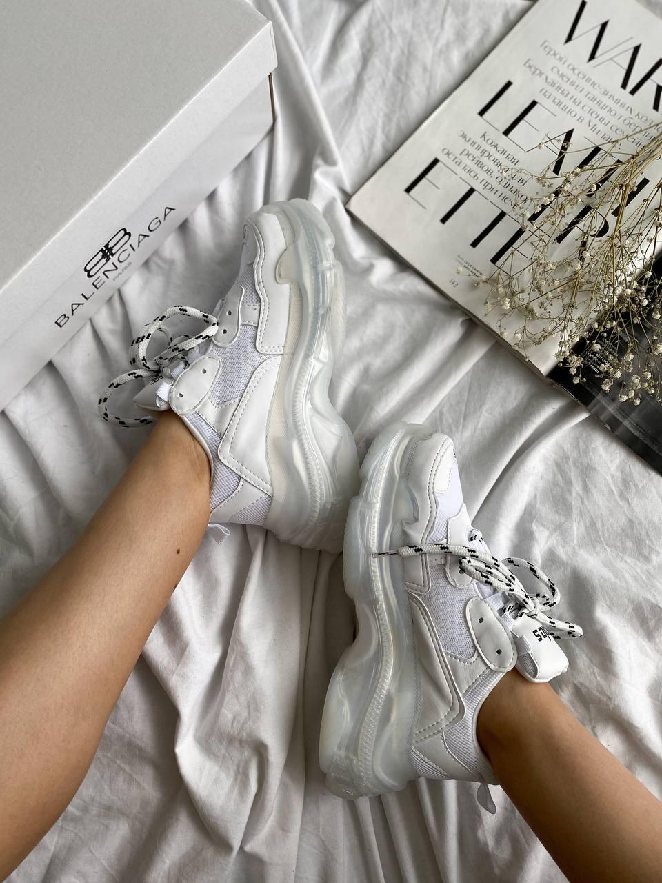 Balenciaga Triple S Clear Sole Full White