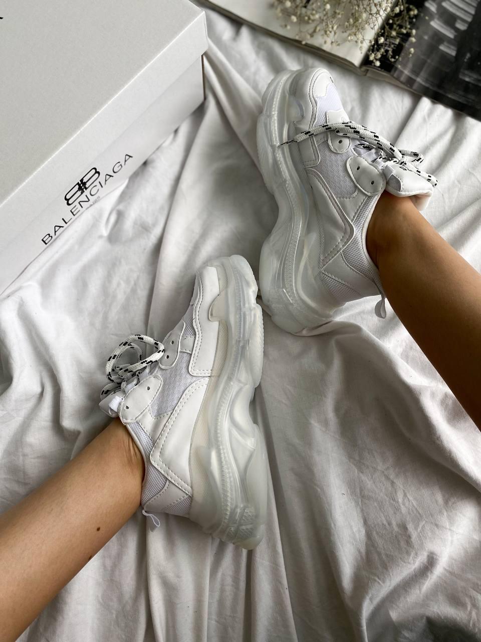 Balenciaga Triple S Clear Sole Full White
