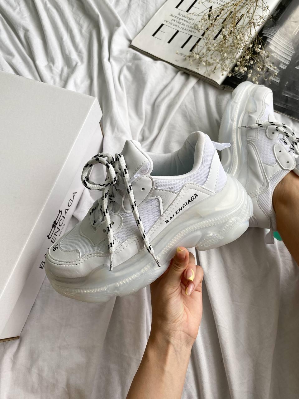 Balenciaga Triple S Clear Sole Full White