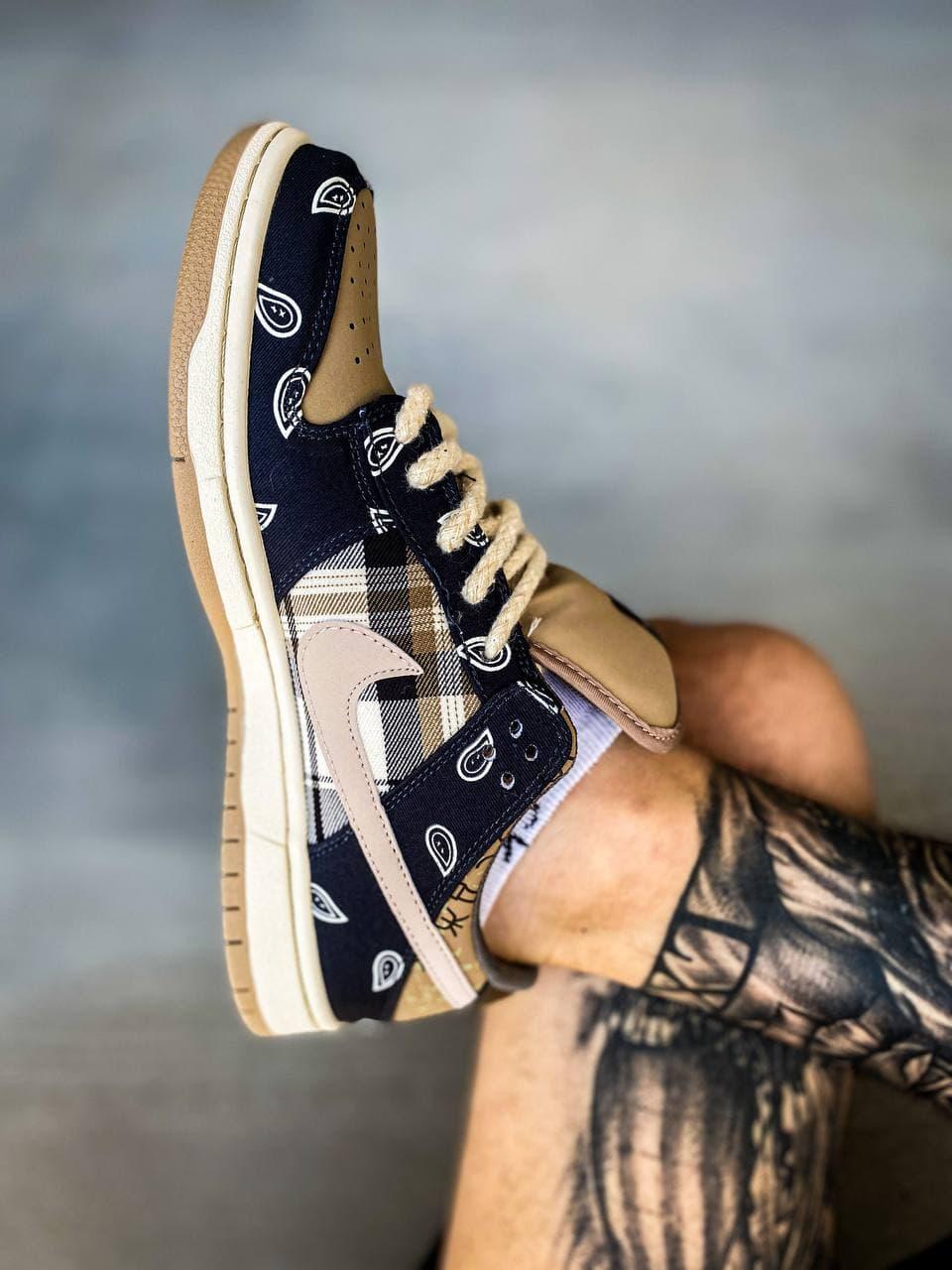 Nike SB Dunk Low x Travis Scott Cactus Jack Blue Brown