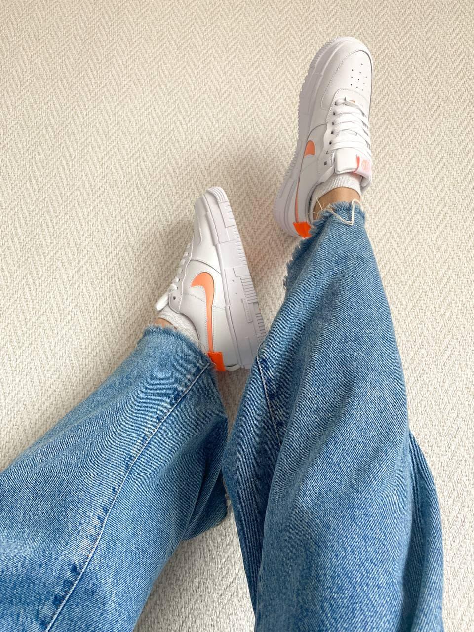Nike Air Force 1 Low Pixel White Orange