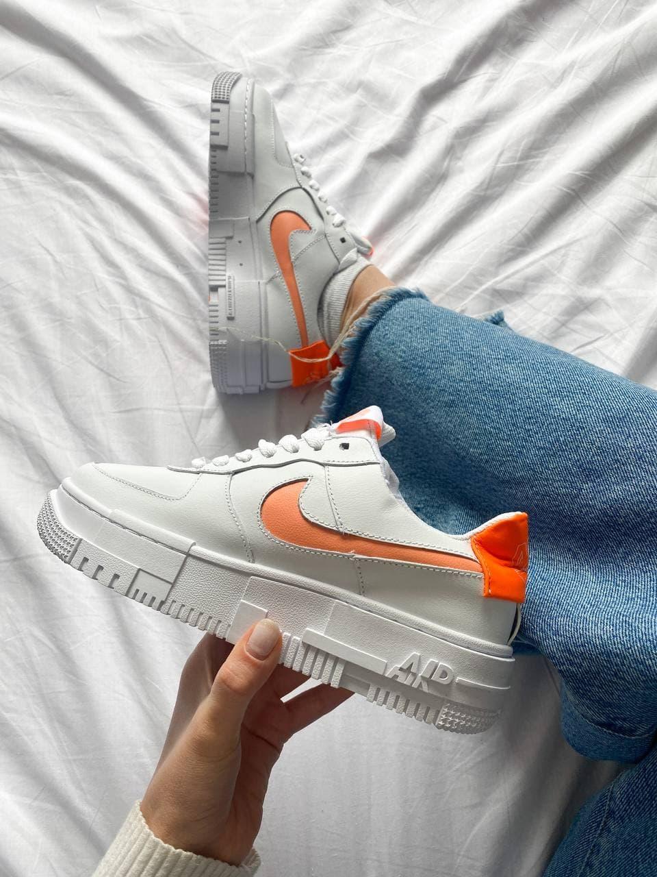 Nike Air Force 1 Low Pixel White Orange