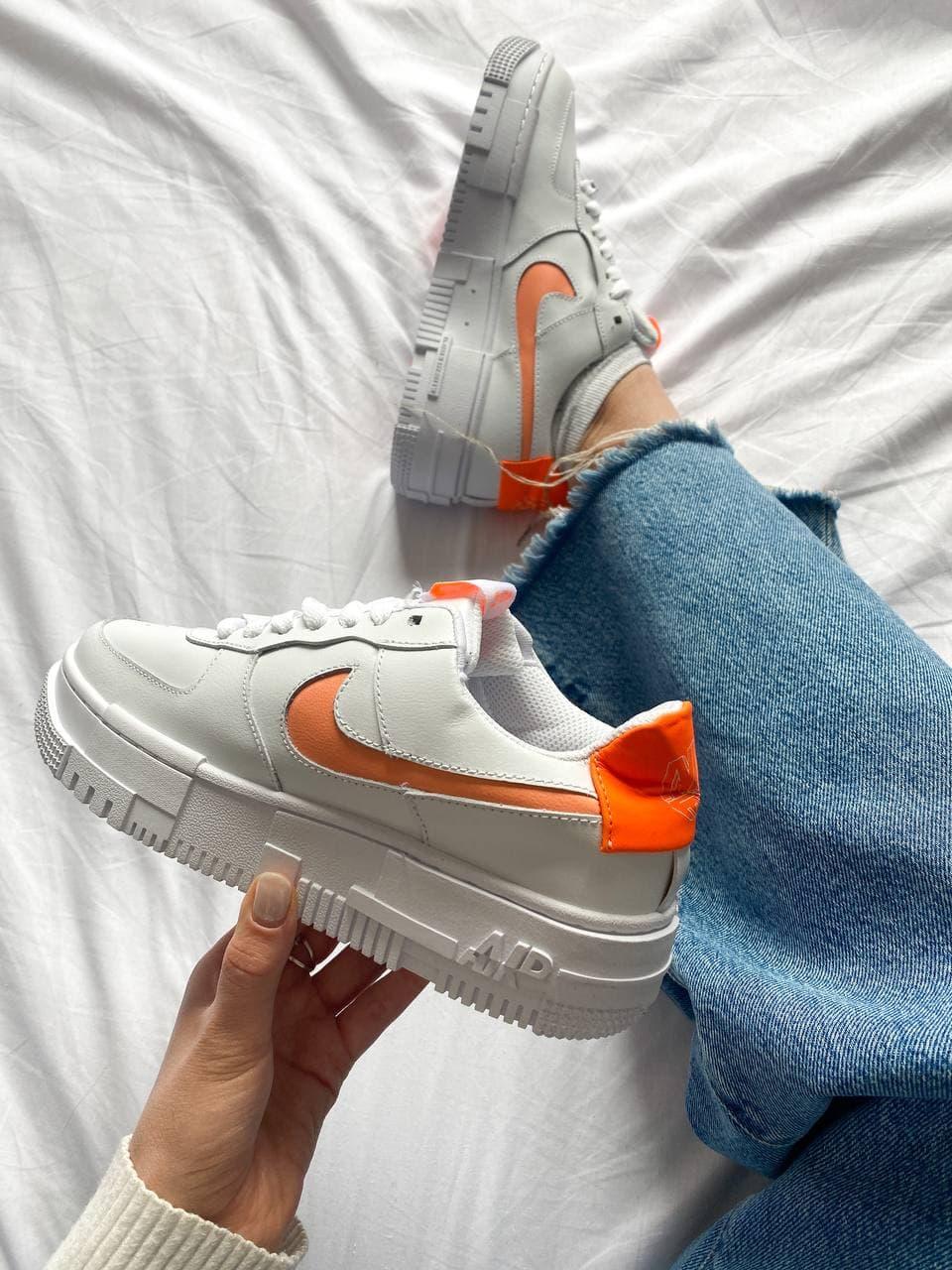 Nike Air Force 1 Low Pixel White Orange