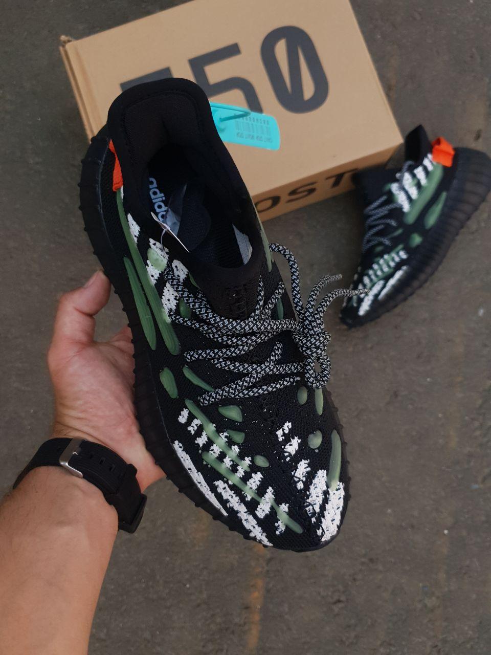 Adidas Yeezy Boost 350 v3 Black Green Orange