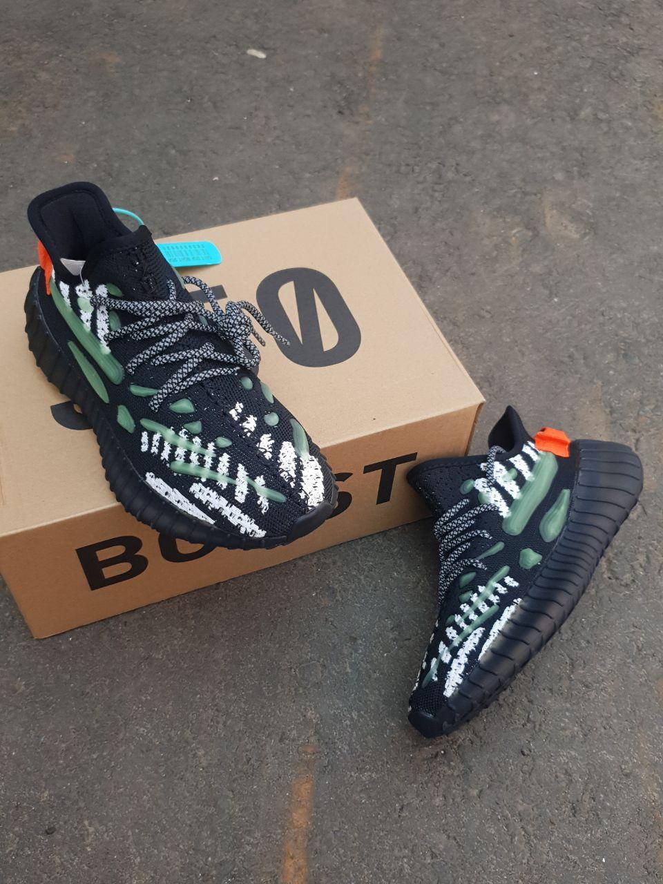 Adidas Yeezy Boost 350 v3 Black Green Orange