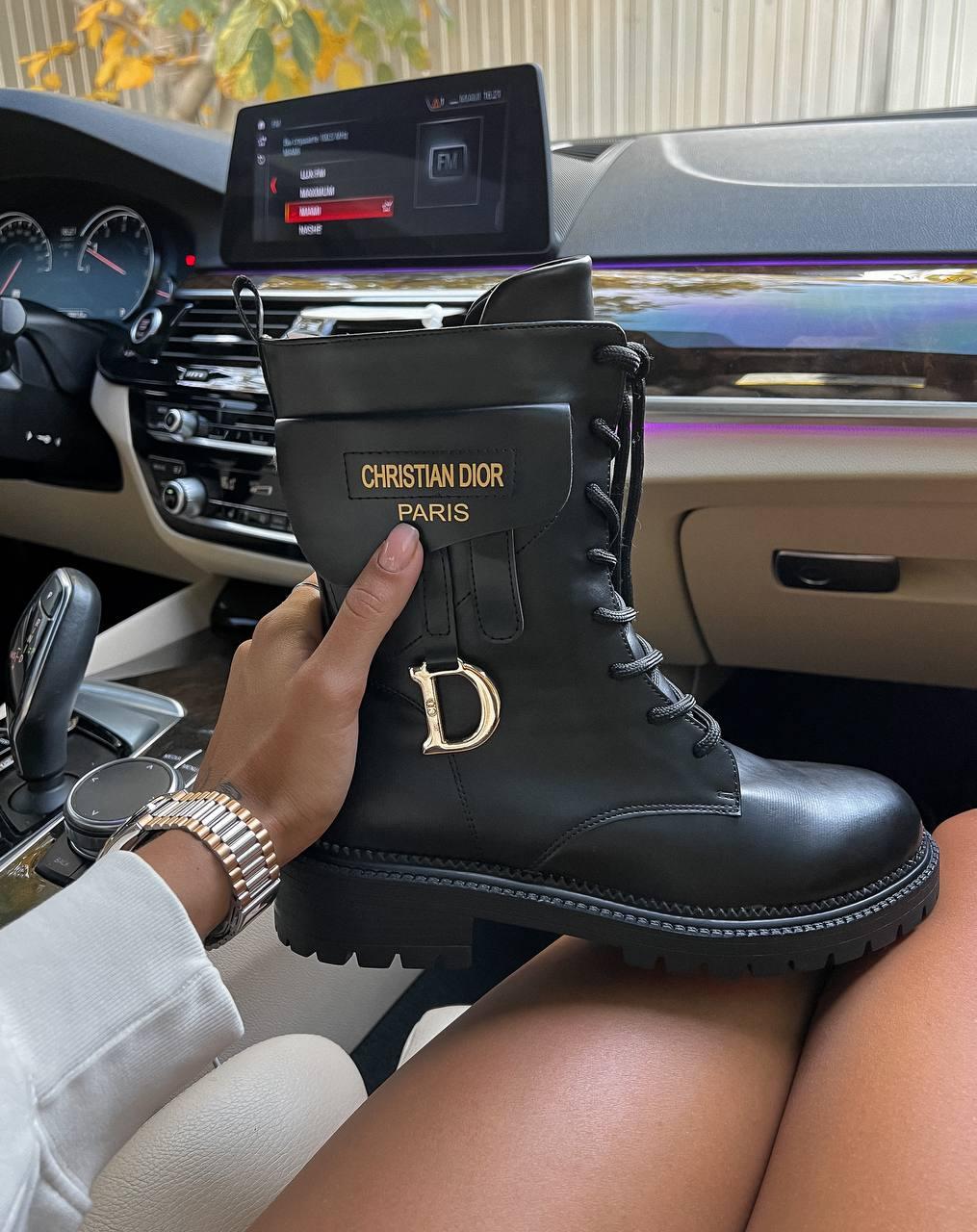 Dior Boots Black Мех