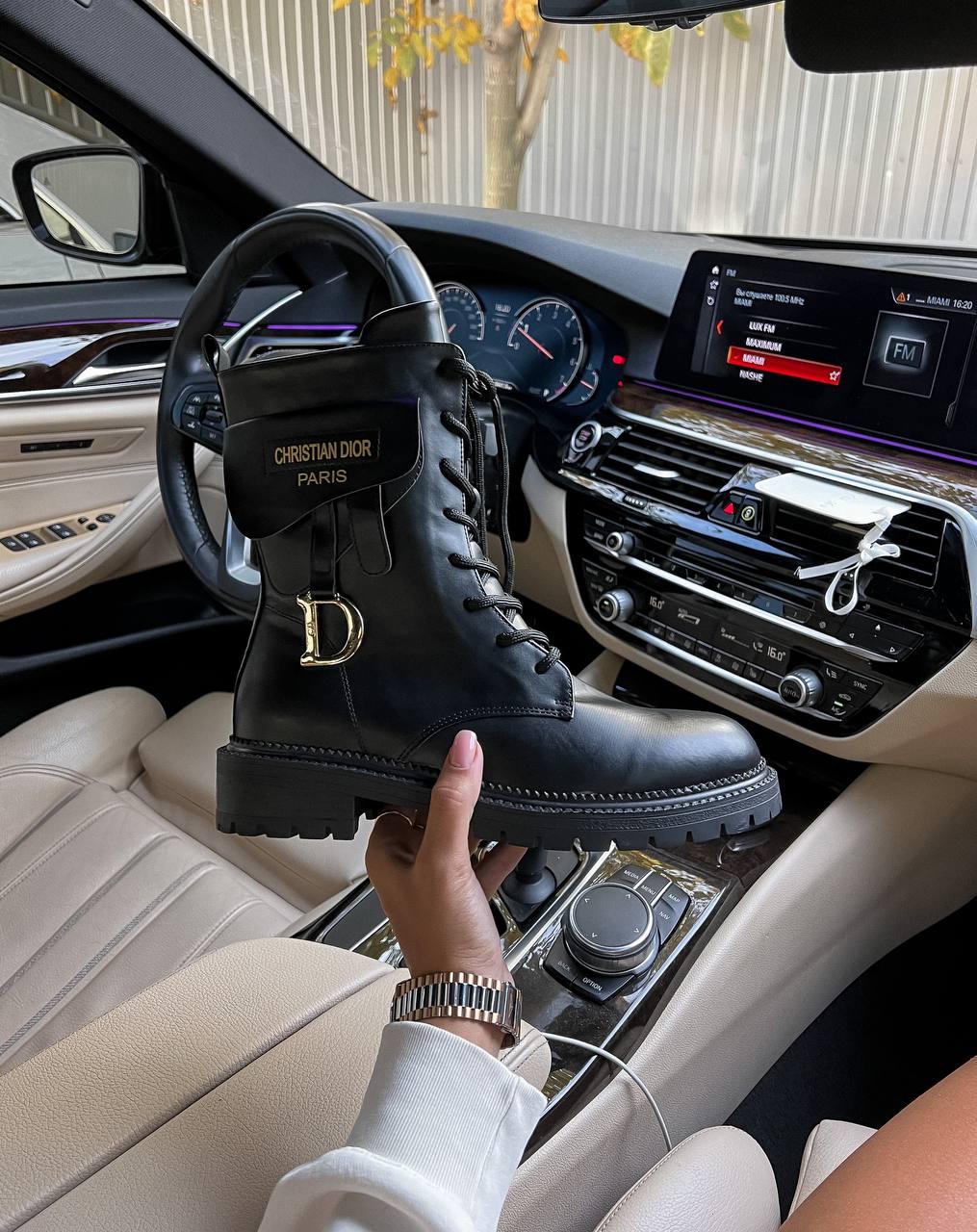 Dior Boots Black Мех
