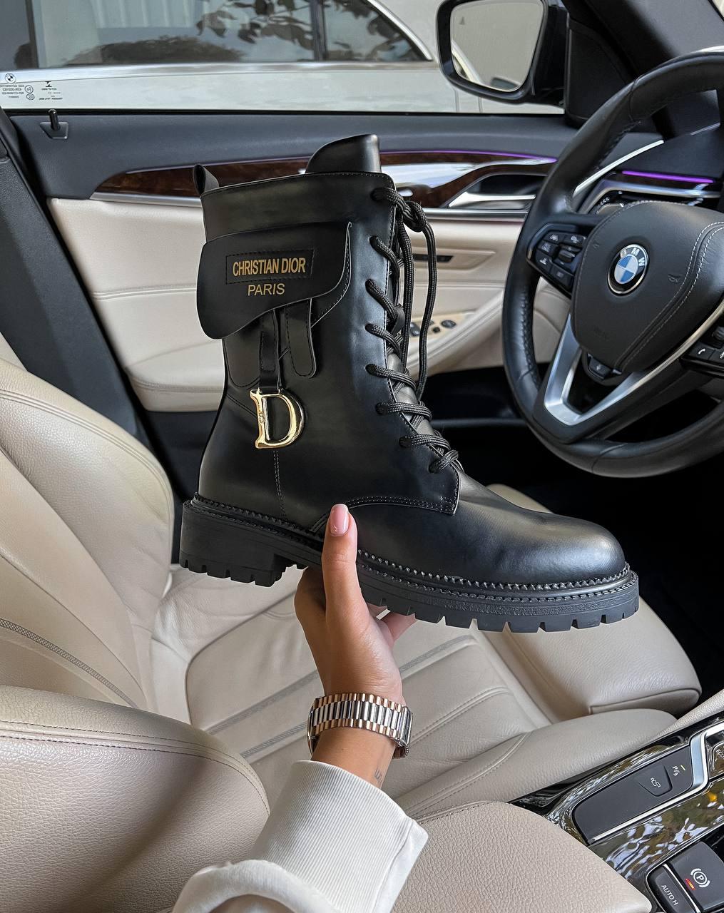 Dior Boots Black Мех