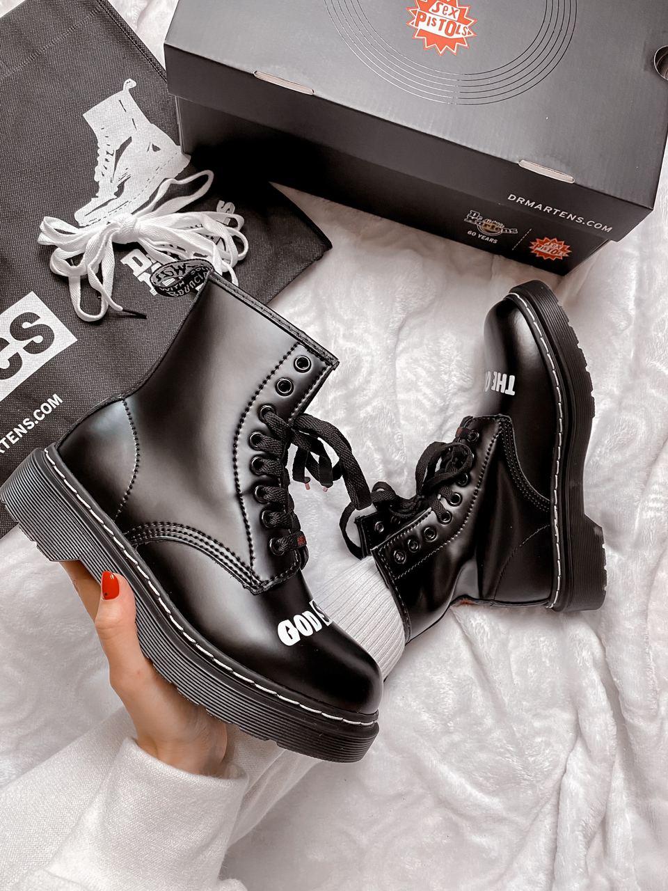 Dr. Martens 1460 Sex Pistols Black Rolled Smooth 2
